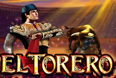 El Torero – Stierkämpfer mit rotem Tuch, dahinter ein Stier in der Arena, Automat von Merkur