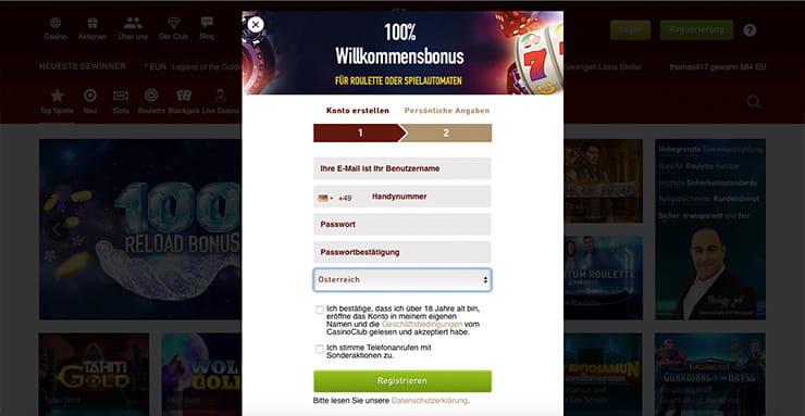 Casino Club Anmeldung Casino Club Anmeldung